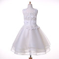 Organza/Chiffon Designer Flower Girl Dress for Wedding and Ceremonial